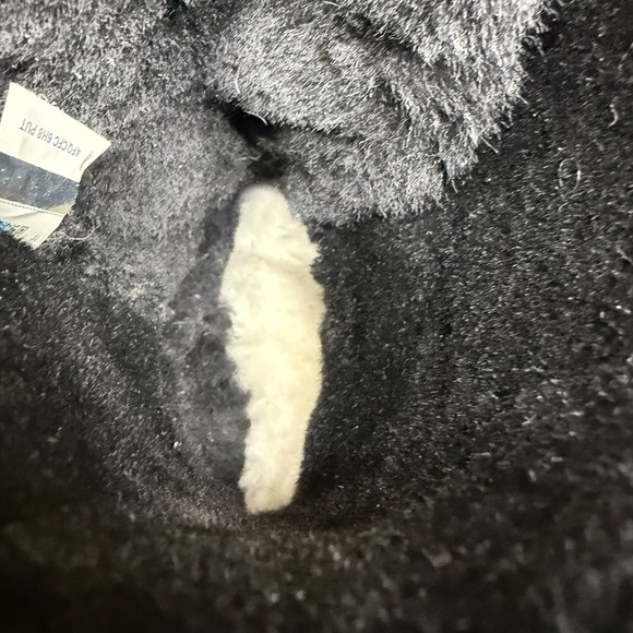 UGG Bailey Bow Short Womens 10 Black Suede Shearling Fur Lined Boots - Picture 10 of 12